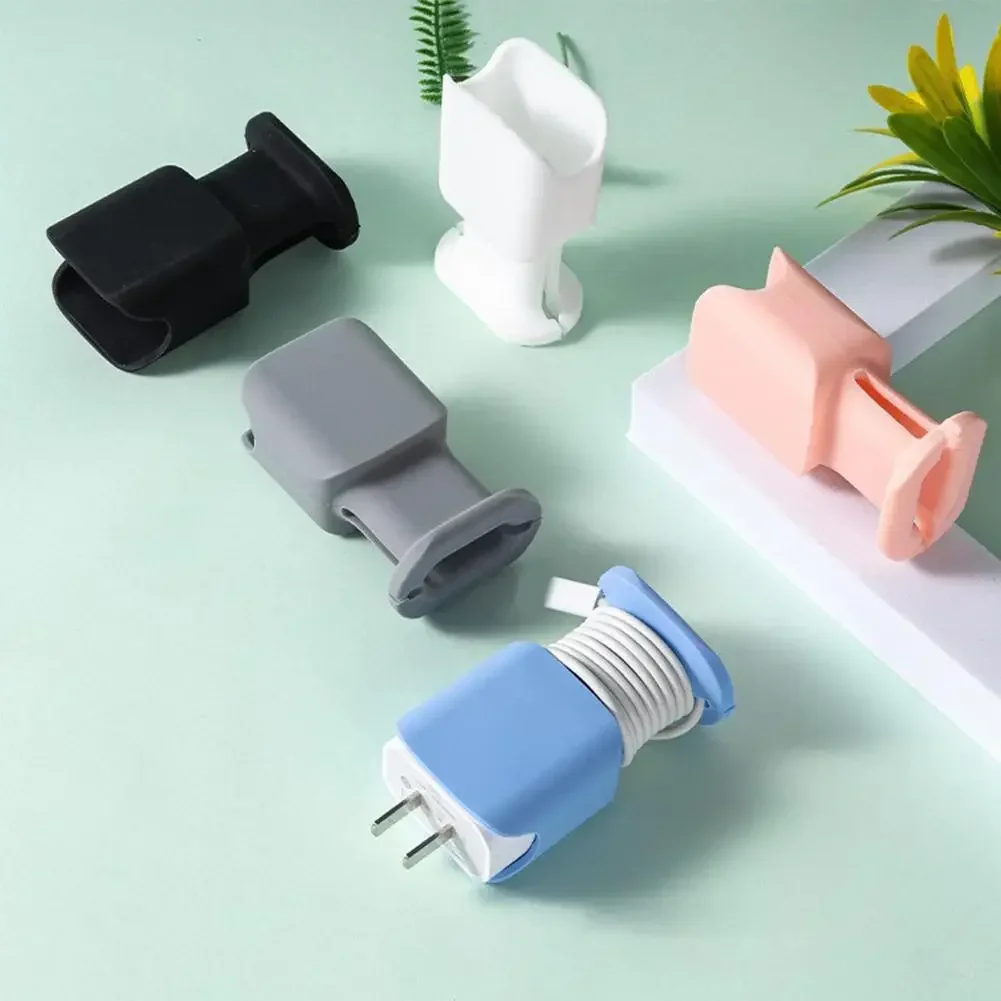 Portable 2 in 1 Silicone Charger Protector Anti-Break Protection For iPhone 20W Charger Protective Case Cable Storage
