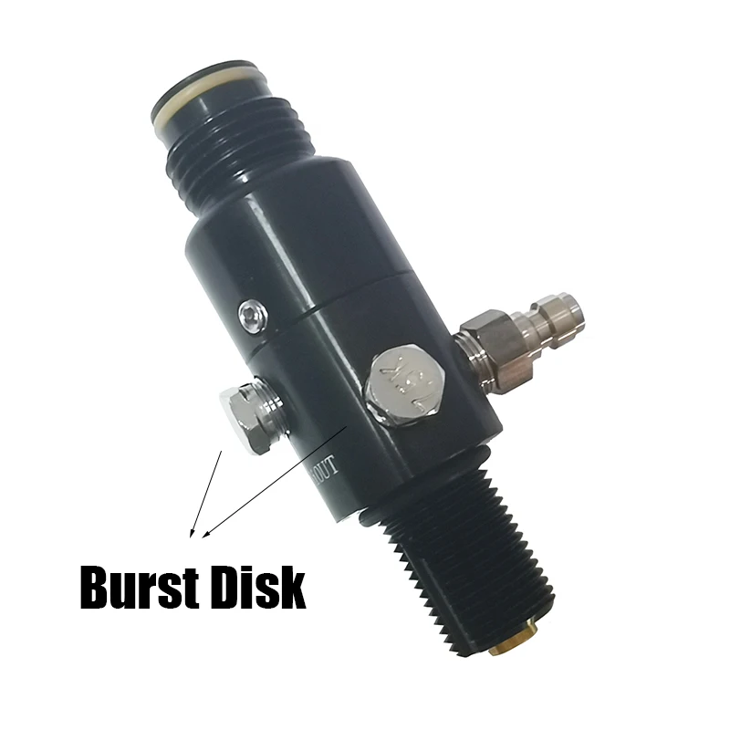 Baru 5/8 "-18UNF HPA 4500Psi Co2 Katup Regulator Tangki Udara Terkompresi Tekanan Output 800psi Hingga 3000psi Menyelam