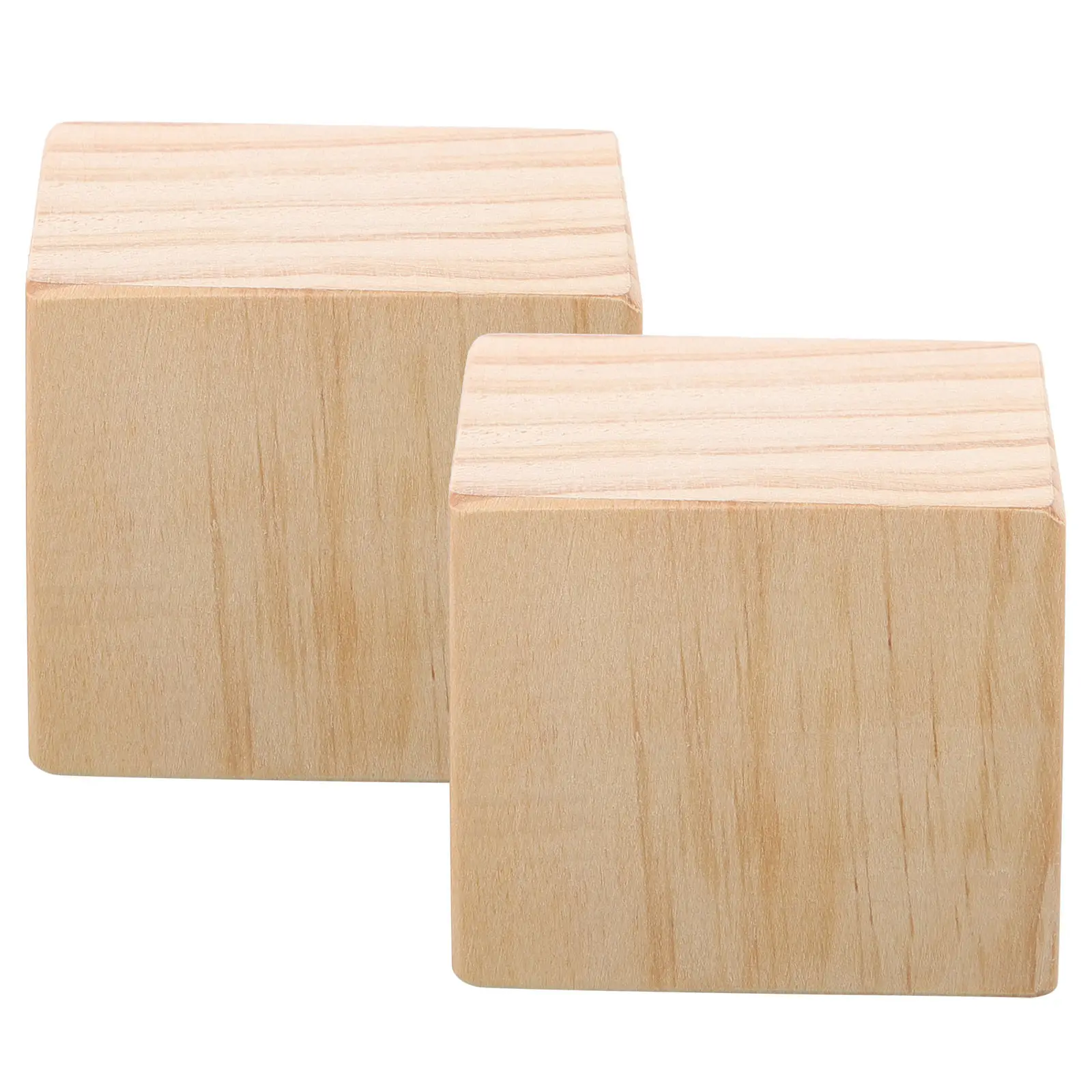 2Pcs Heavy Duty Wooden Furniture Risers Stable Bed Lifts Anti-Slip Couch Sofa Risers for Desk Chair Table Legs Increase Height