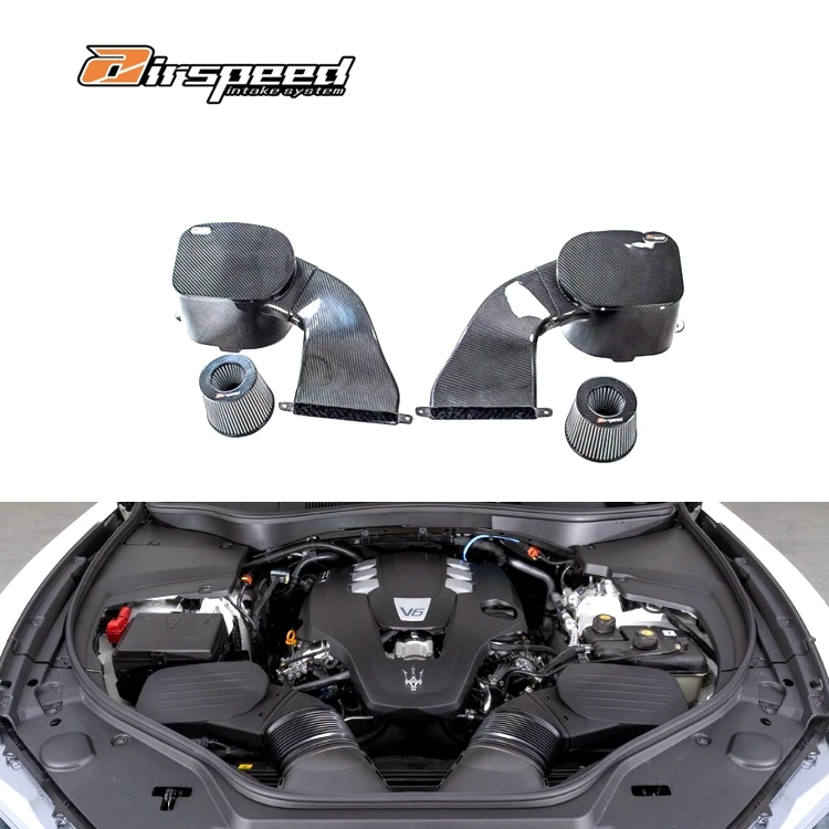 

Airspeed Brand 100% Dry Carbon Fiber Material 3K Twill Air Intake for Maserati Levante 3.0T Air Intake System