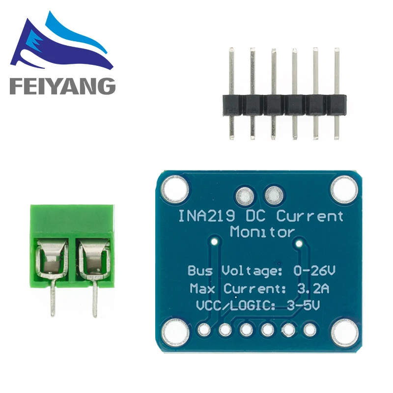 INA219 Bi-directional DC Current Power Supply Sensor Breakout Module DIY 3V-5V IIC I2C Power Monitoring Sensor Module