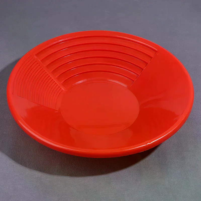 Plastic Gold Pan With Riffle Design Ergonomic Gold Panning Tool For Gold Mining Metal Detect Outdoor Wash Gold Panning Equipment