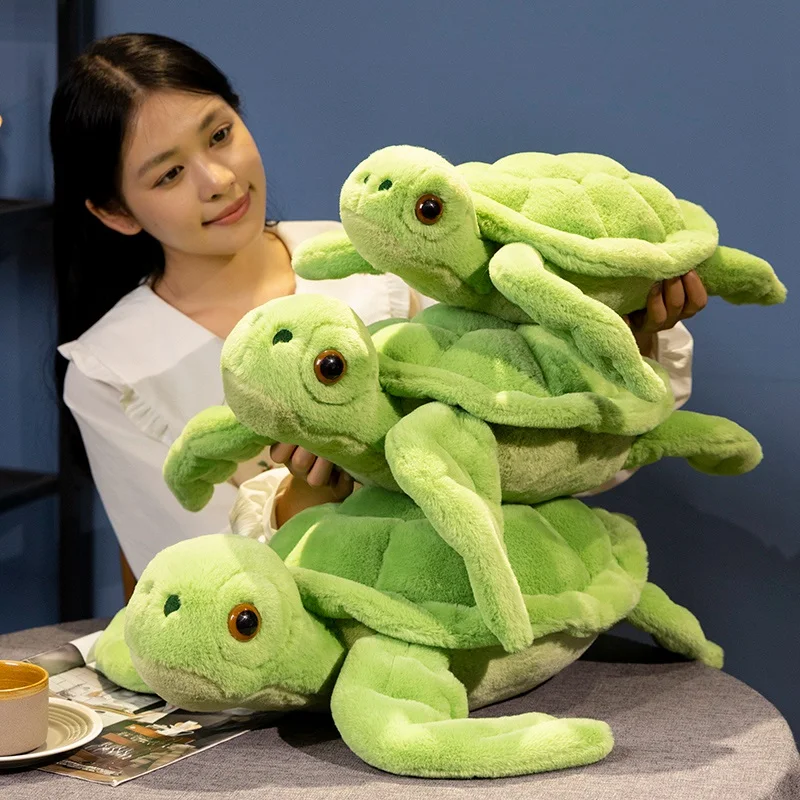 

Cute Super Ocean Stuffed Sea Animal Cloth Turtle Doll Tortoise Plush Toy Christmas Lovely Gift New 45-65CM