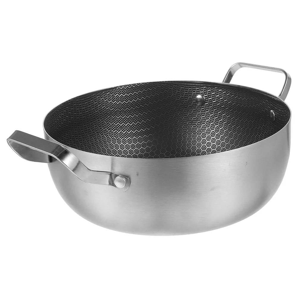 

Honeycomb Non-stick Hotpot Restaurant Chinese Style Nonstick Frying Pan Stainless Steel Cooking Soup