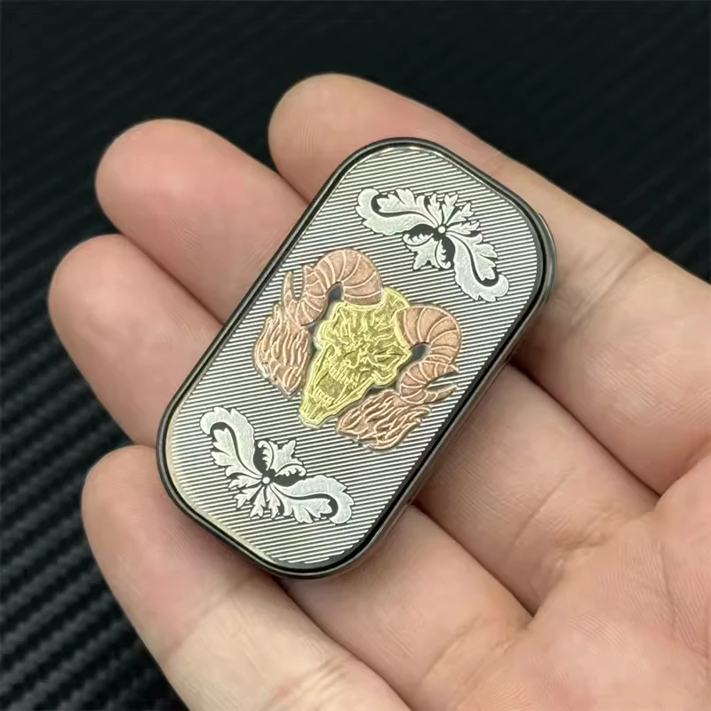 EDC ของเล่น Fidget Spinner Linear Slider สแตนเลสทองเหลืองสีแดงทองแดง Anti Stress Sensory ADHD Fidgeting ของเล่น