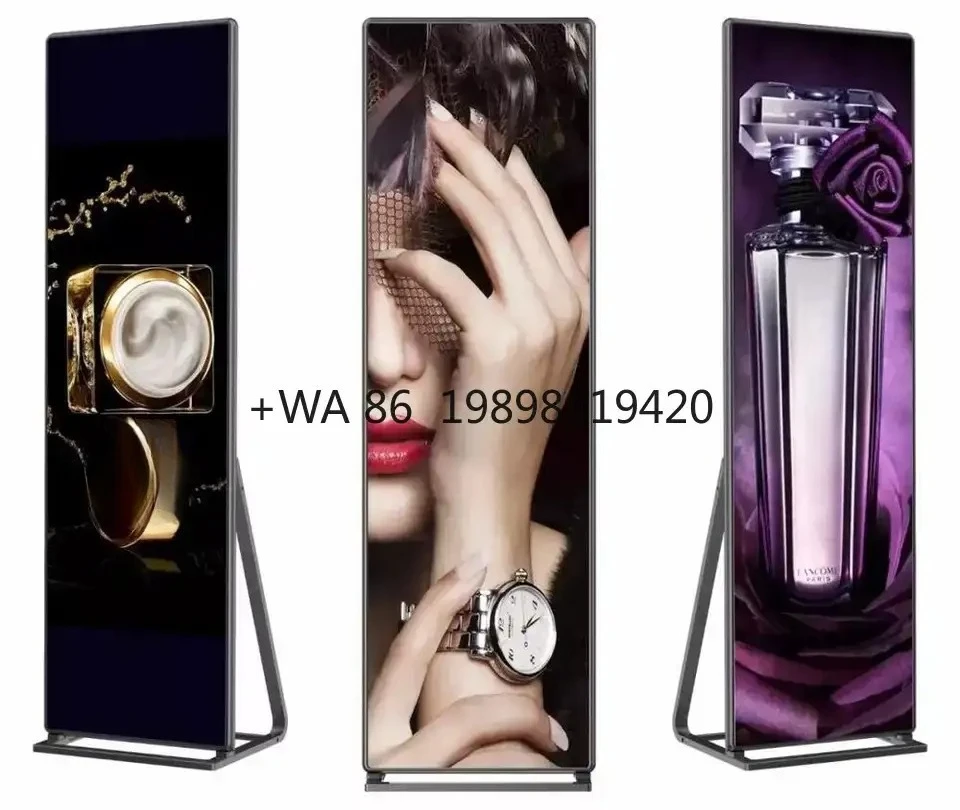 

Standing and Removable Screen for Advertising Promotional Business High Quality HD Poster Led Display P3 Indoor
