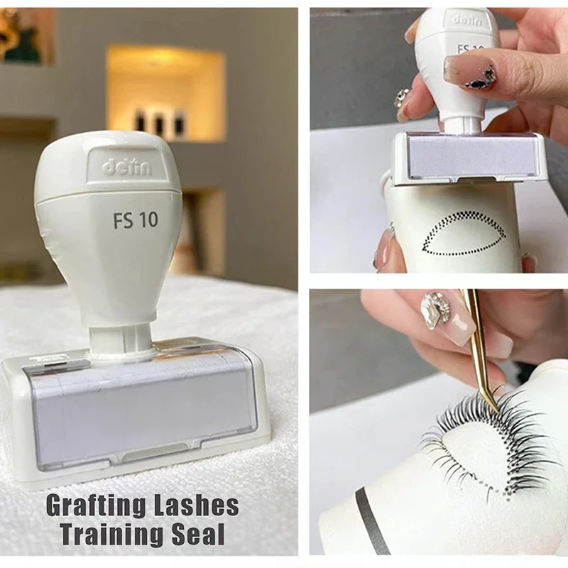 Tools Grafting Lashes Training Seal Stamp for Press Paper Disposable Cups Lash Holder Eyelash Extension Practice