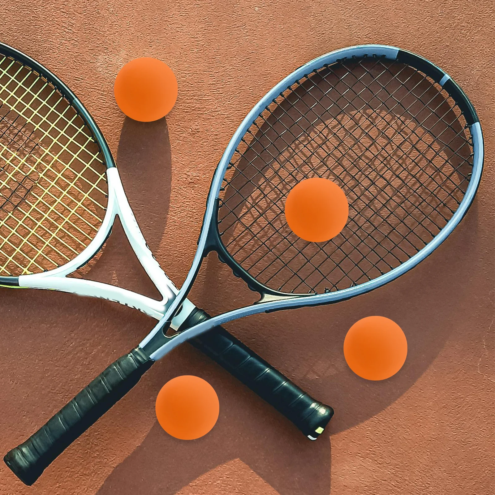 

4Pcs Rubber Squash Racket Balls Bouncy Training Practice Equipment for Adults Beginner Competition Orange
