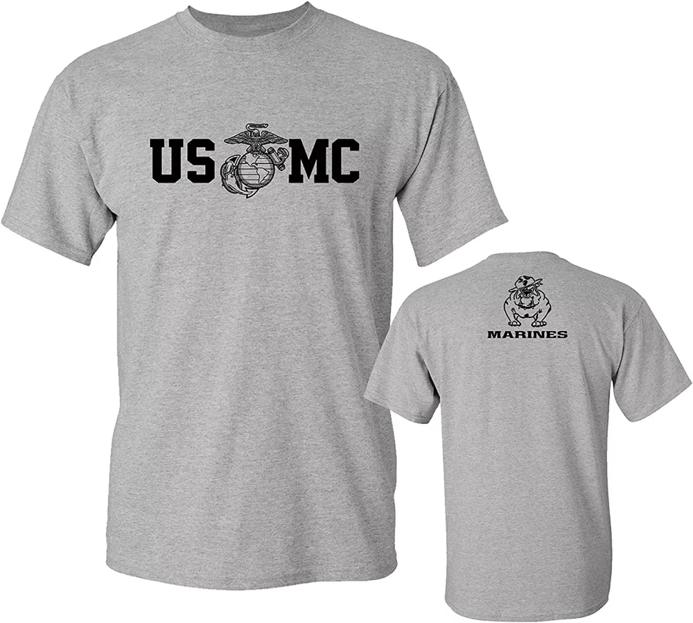 2025 US Marine Corps Bull Dog USMC Military T-Shirt Cotton O-Neck Summer Short Sleeve Casual Mens T-shirt Size S-4XL Comfortable