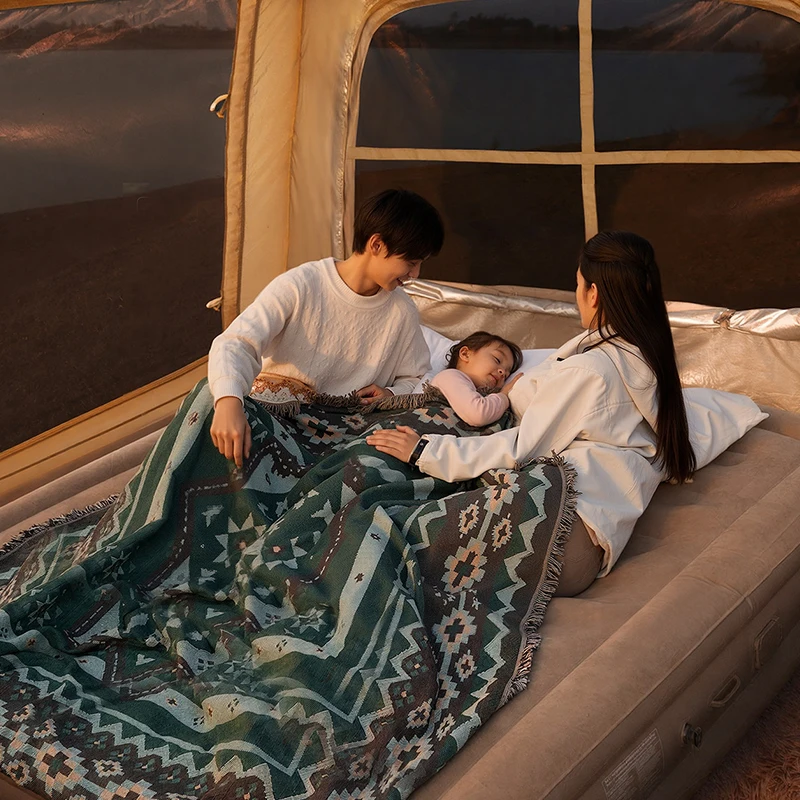 New Inflatable Tent Outdoor Camping Gear Foldable Portable Tent Overnight Thickened Fabric Waterproof Air Tent