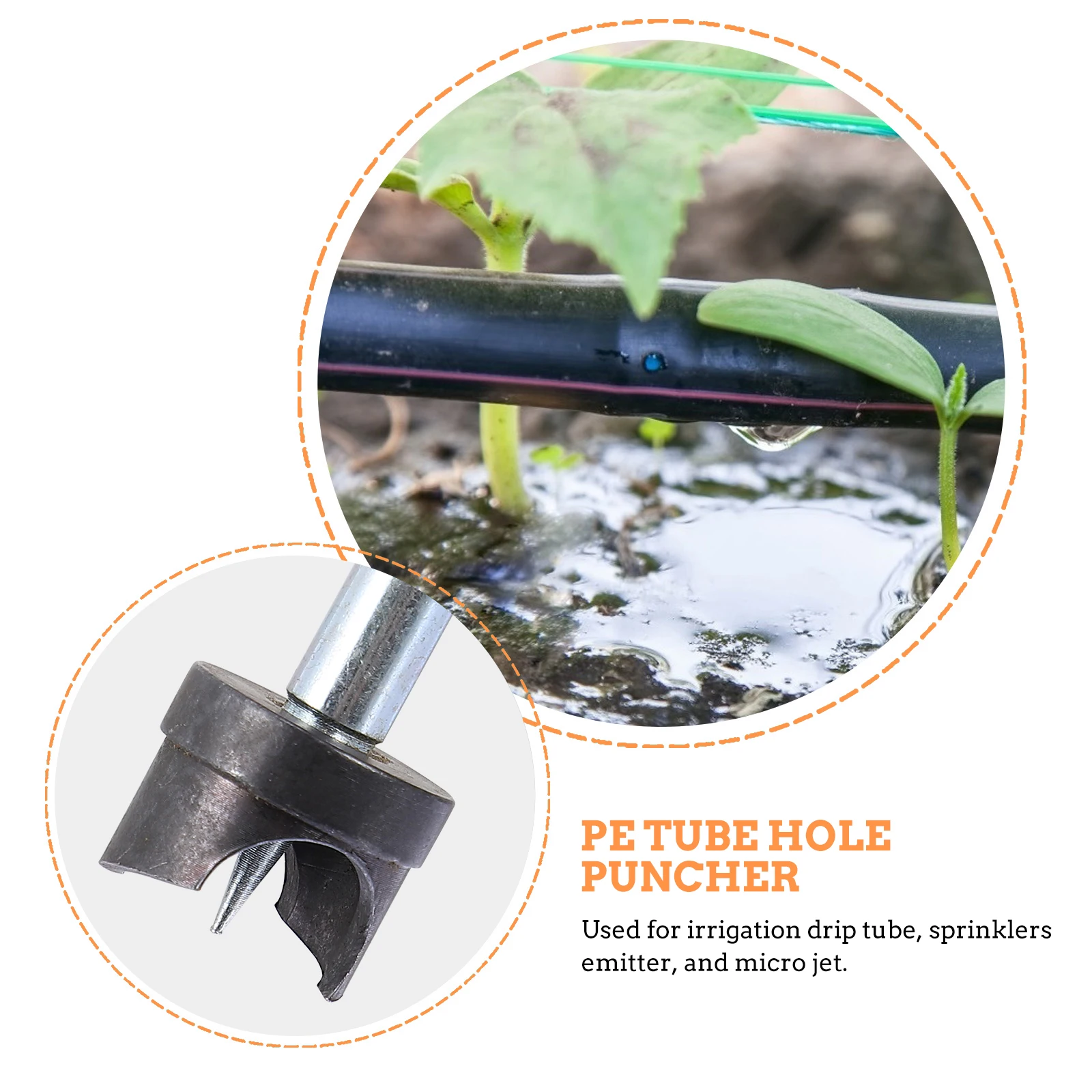 

Drip Irrigation Tube Hole Punch Ergonomic Gardening Water Punch for Sprinkler Installation Pe Tube Hole Puncher Agriculture Drip