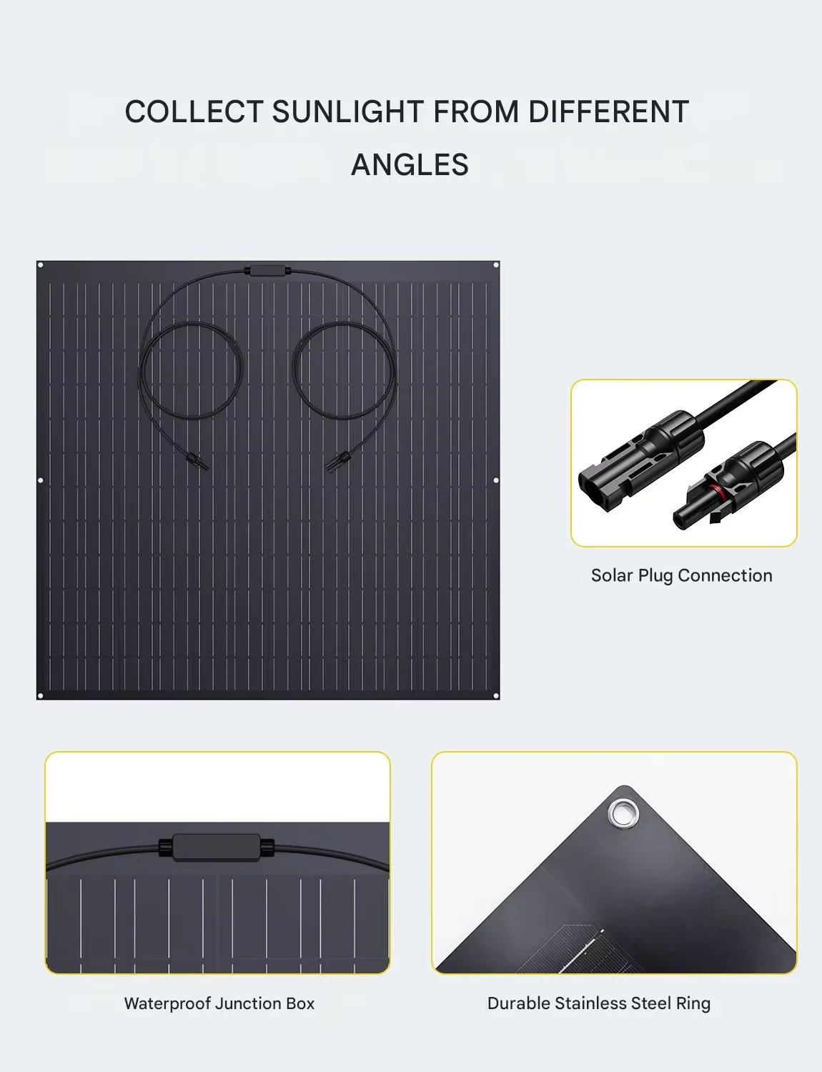 960W Zonnesysteem met 4x240W panelen + 800W micro-omvormer | Eenvoudige doe-het-zelf installatie, ideaal voor balkons, RMS, kleine huizen - Afbeelding 5
