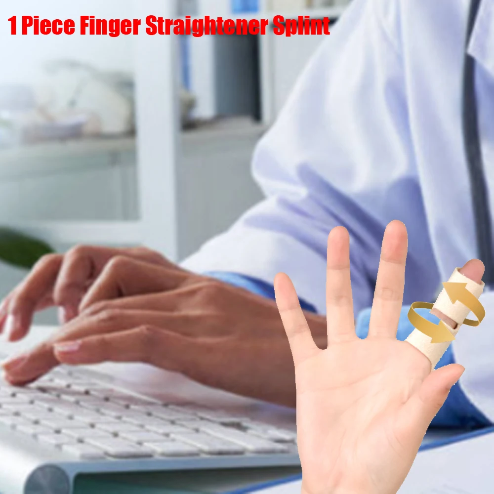 Adjustable Finger Straightener Splint, Pain Relief Fixing Brace, Finger Support for Trigger Finger, Dislocation Injury Recovery