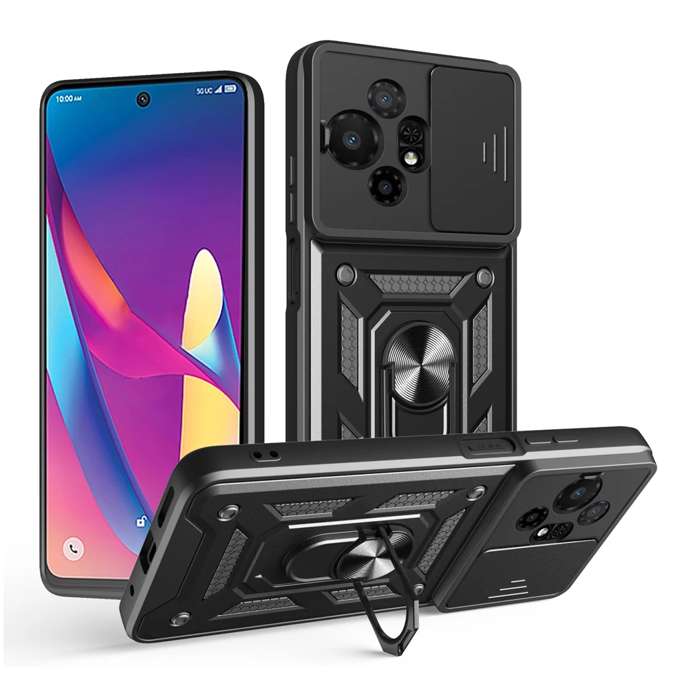 Etui na TCL 50 Nxtpaper/50 Pro Nxtpaper 5G, dwuwarstwowa ochrona (miękki TPU + twardy PC), odporne na upadki, osłona na telefon odporna na odciski palców — zdjęcie produktu 3