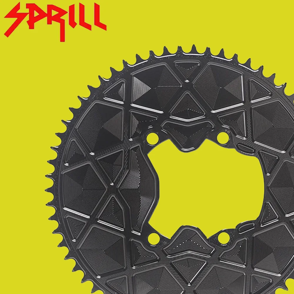 SPRILL is suitable for R8100 cranksets 54T-66T fully enclosed positive and negative gears, suitable for time trial bikes.