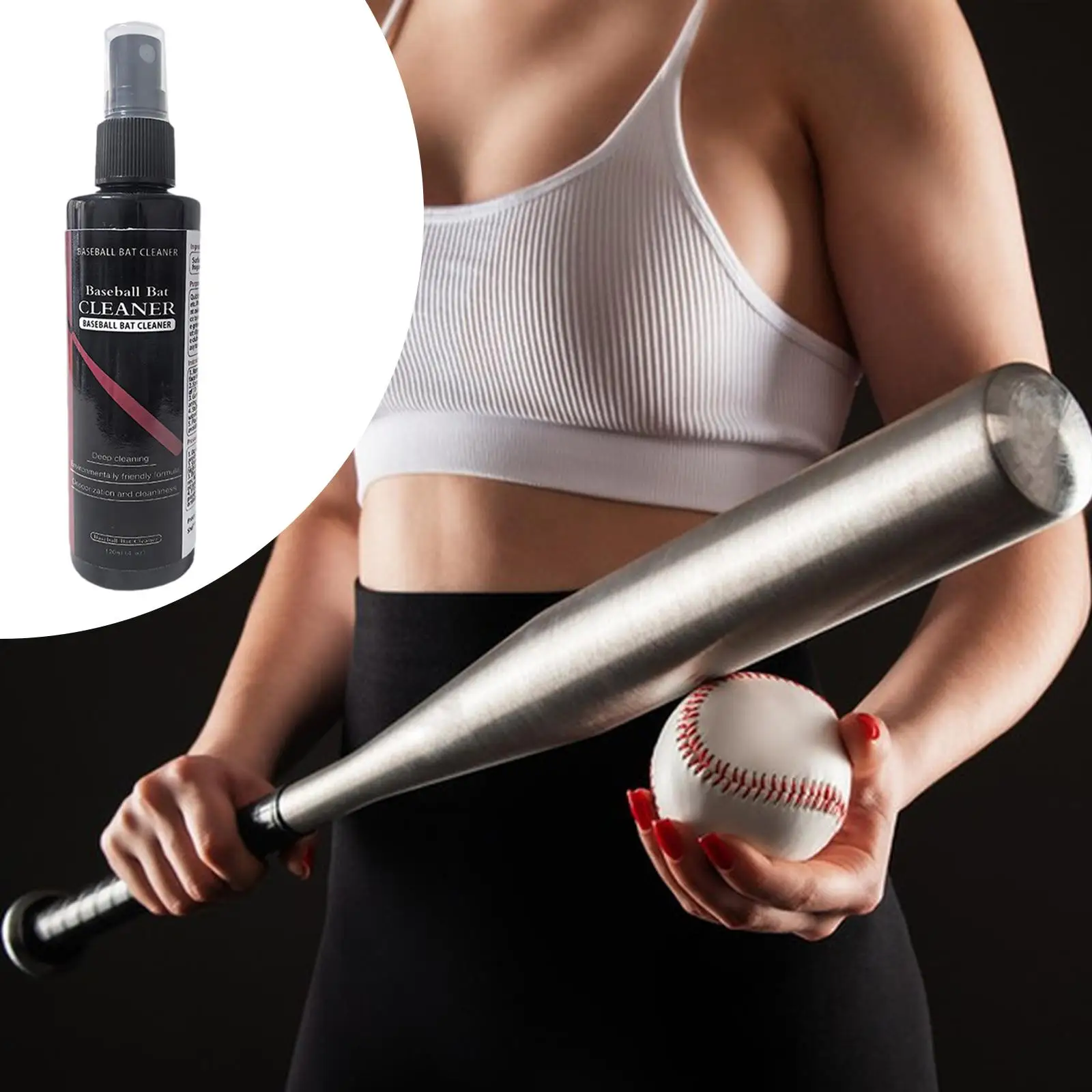 

Label Bat Cleaner Paddle ,Maintenance Improves Spins and Accuracy, Quick Drying Grip Spray Cleaner 120 ml