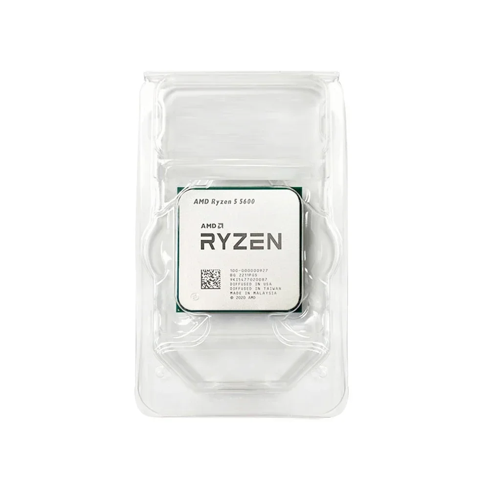 AMD R5 5600 وحدة المعالجة المركزية لسطح المكتب 6 كور 12 خيط حتى 4.4 جيجا هرتز AM4 DDR4 32 ميجابايت L3 كاش Zen 3 5000 Series