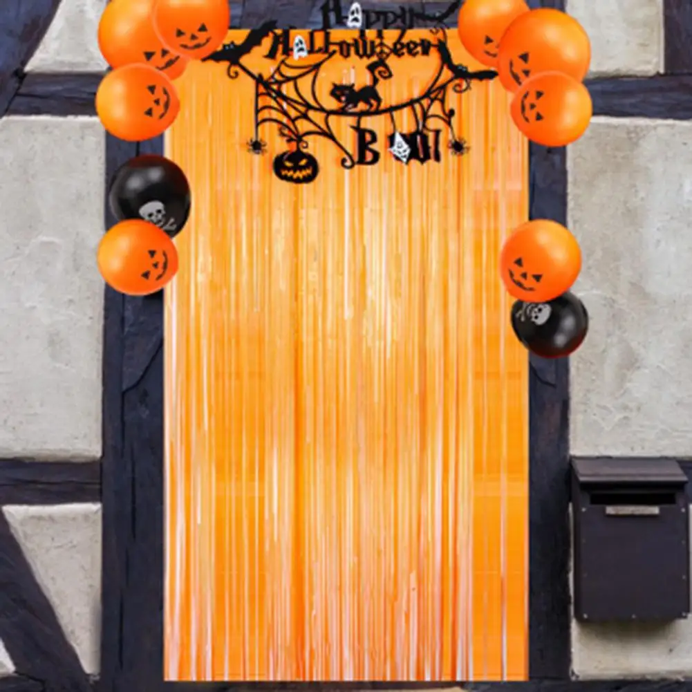 

Halloween Party Decoration Door Curtain 2 Meters Long Halloween Party Decor Set Ghostly-Curtain For Spooky Atmosphere! DIY Decor