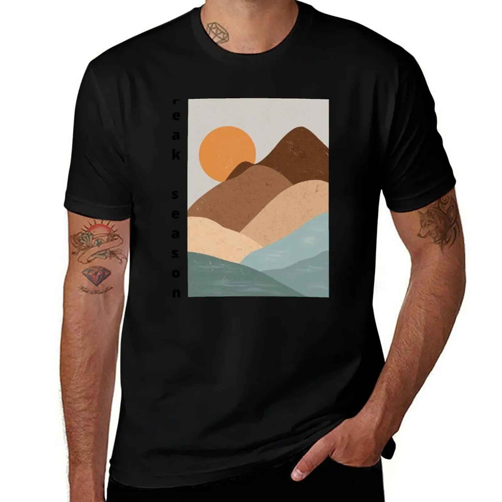 Peak season for outdoor fun T-Shirt Dry Fit Athletic Short Sleeve Shirt T-Shirt