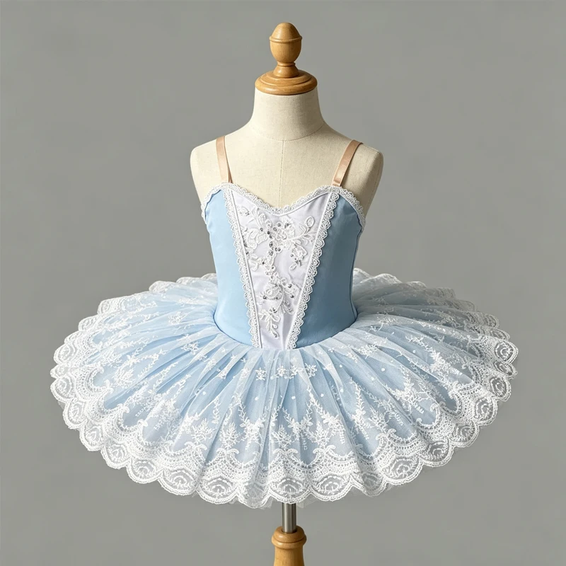 

Professional Platter Tutu Children's skirt Swan Lake tulle tutu performance costume Girl's professional tulle skirt
