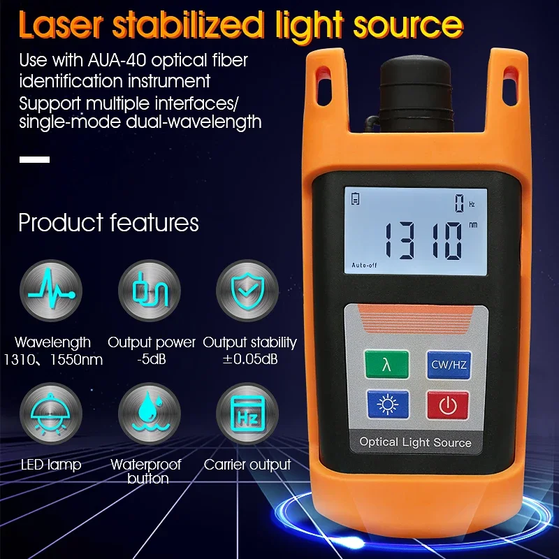 Light source Optical light source Power Meter Portable 1310,1550nm +AUA-40 Live Fiber Identifier Optical Fiber Identif VFL OPM