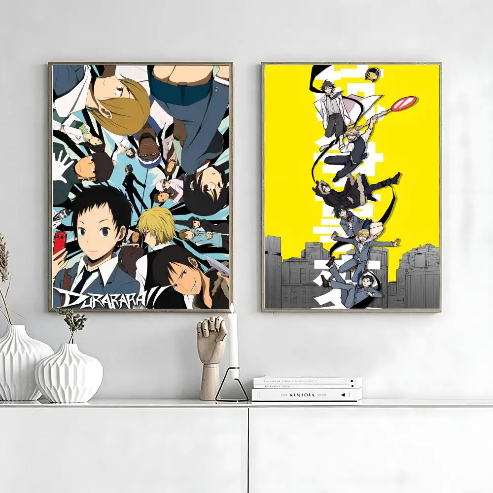 Durarara 3way S-Stand-off Anime Painting Calligraphy Movie Posters And Prints Canvas Wall Art For Living Room Home Decor