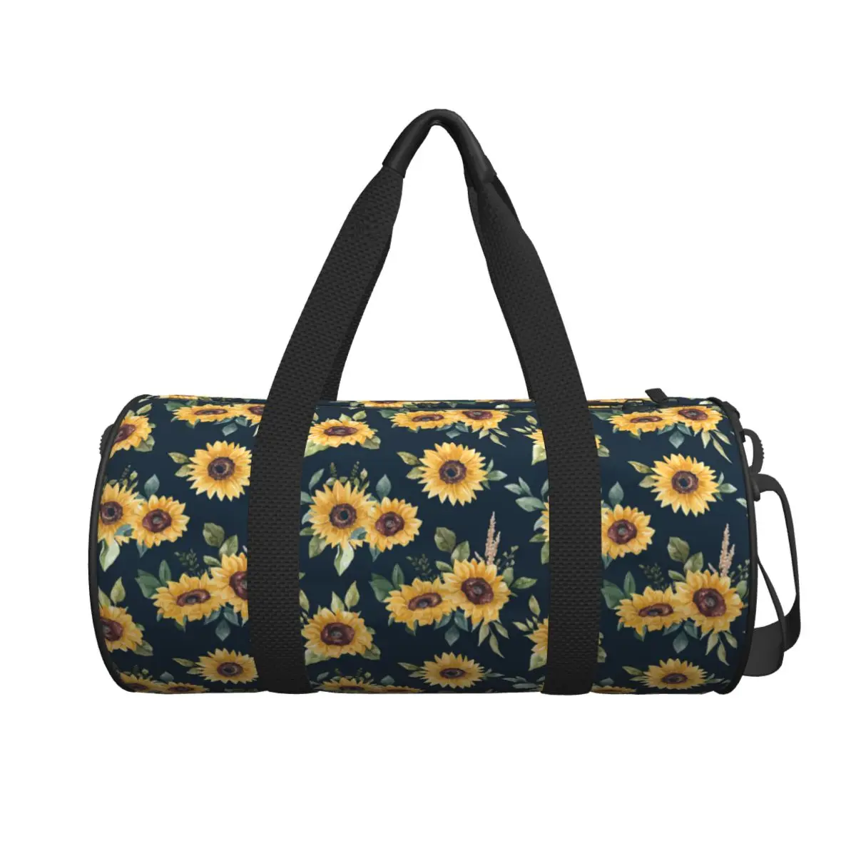 

Fall Sunflower Floral Large Duffle Gym Bag Waterproof Duffle Travel Bags Handbags Fitness bag