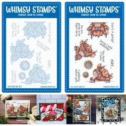 NEW Cow Crazy Clear Stamps Metal Cutting Die And Stamps Scrapbooking Background DIY Decoration Craft Embossing Stencil