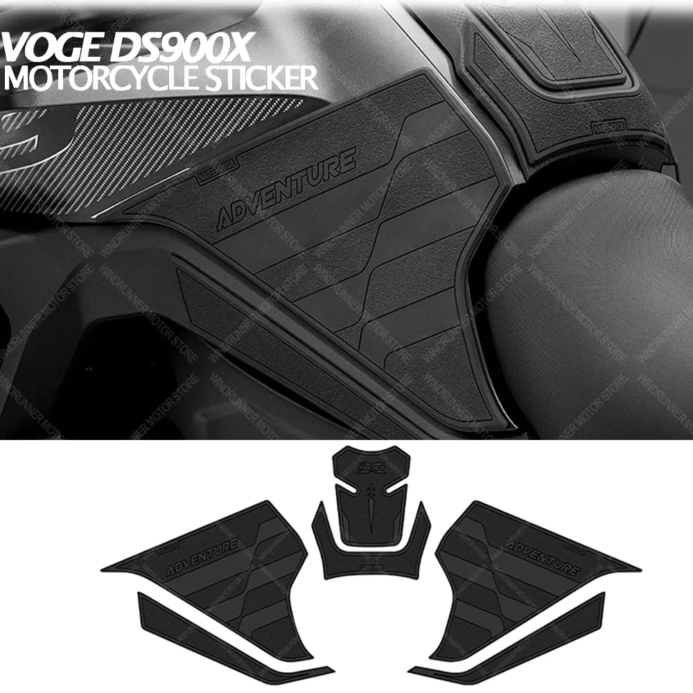 

NEW For Voge DS900X DS 900X Motorcycle Accessories Rubber Fuel Tank Stickers Kits Protection Thicken Stickers