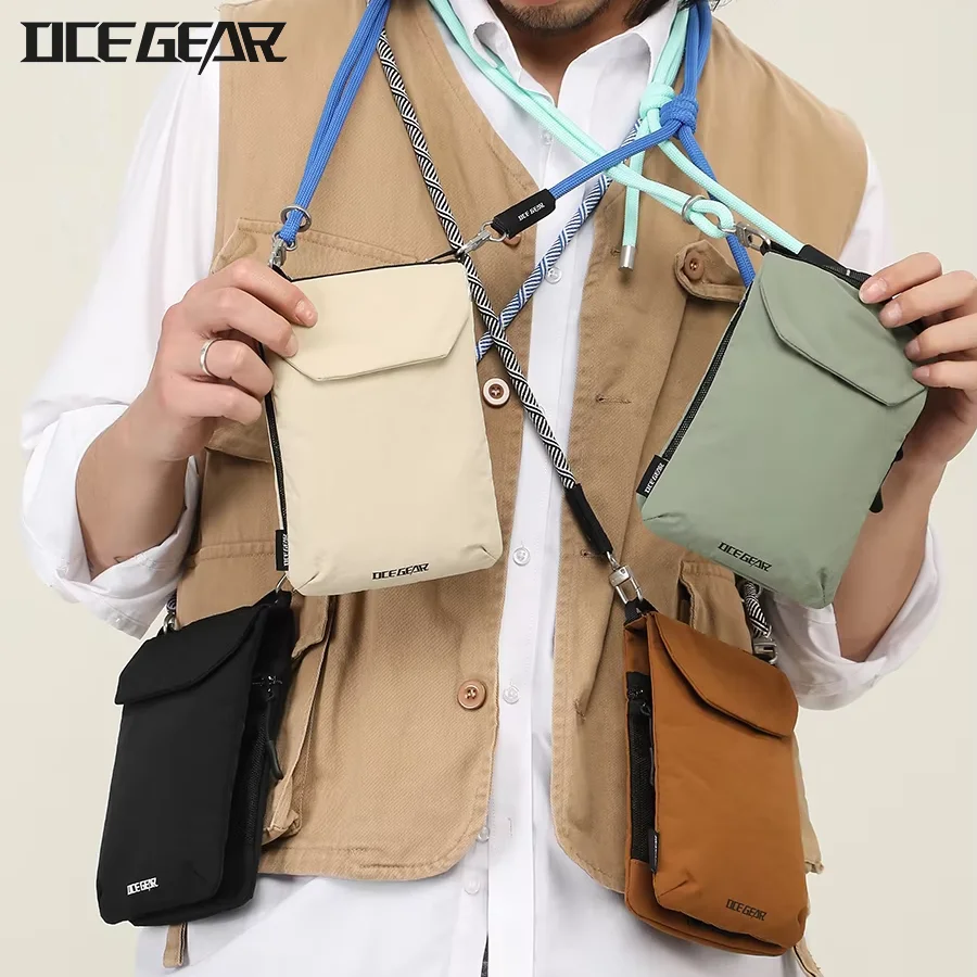 OCEGEAR Mini Crossbody Bag Men Women Casual Phone Bag Travel Small Shoulder Bag Male Light Sling Bag Chest Pack Messenger Bags