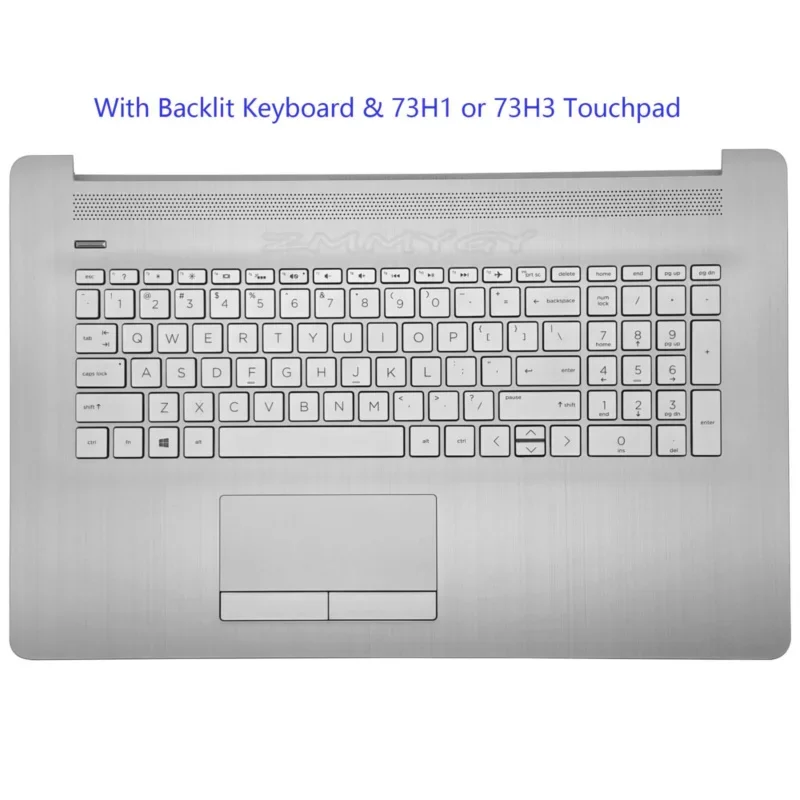 Palmrest for HP 17BY 17-BY 17-CA Backlit Keyboard PTP Touchpad L92783-001 Silver