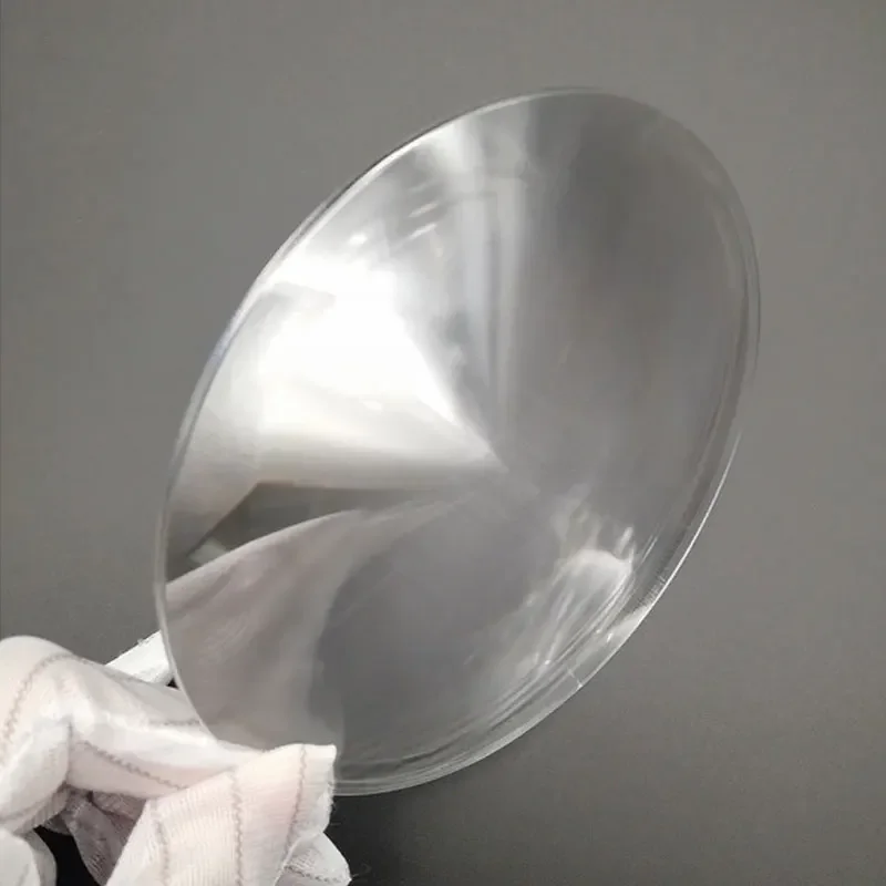 Lensa kondensor Fresnel plastik PMMA optik Diameter 150mm panjang fokus pesawat kaca pembesar lensa konsentrator Surya 1 buah