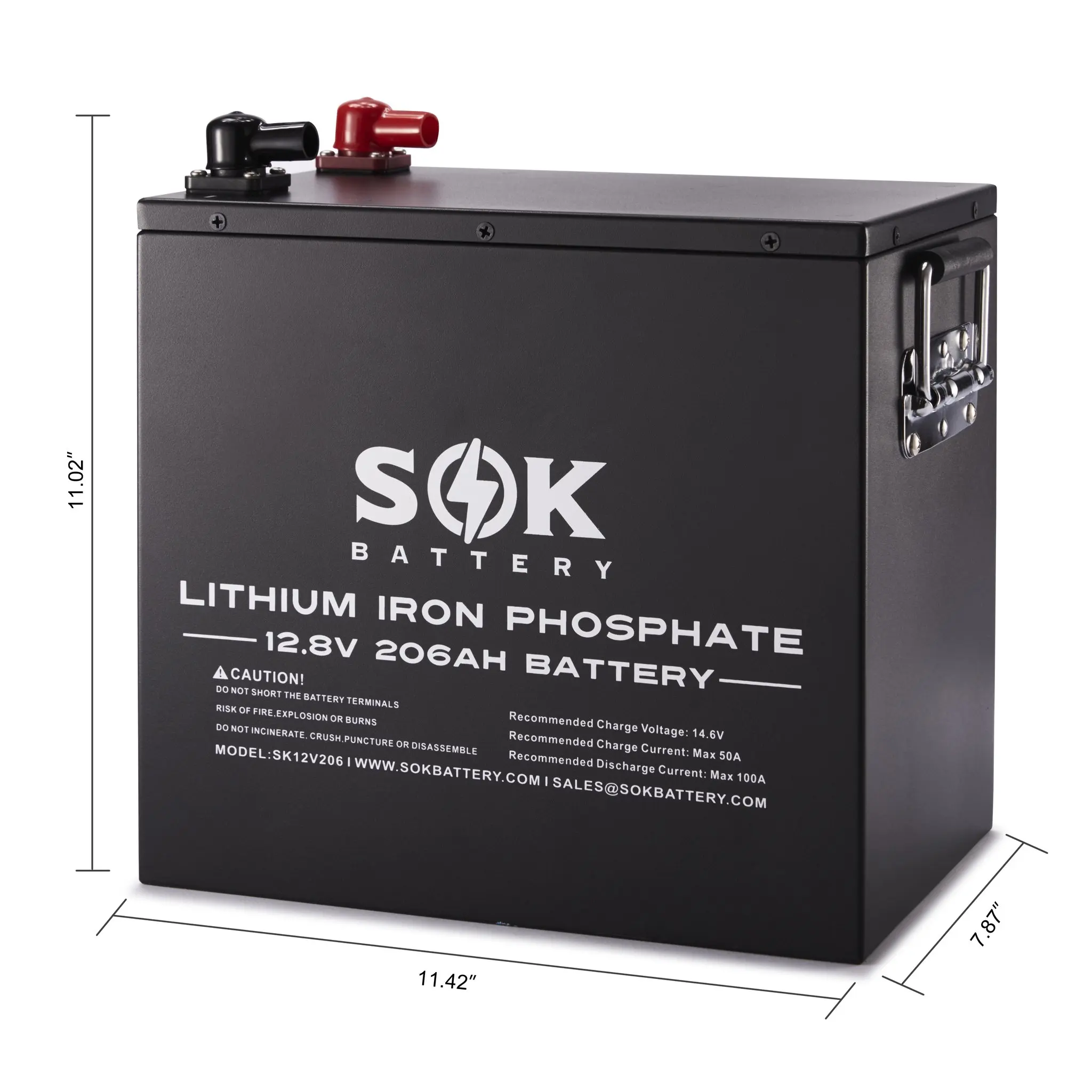 

SOK 12V 206Ah LiFePO4 Lithium Iron Phosphate Battery Pack