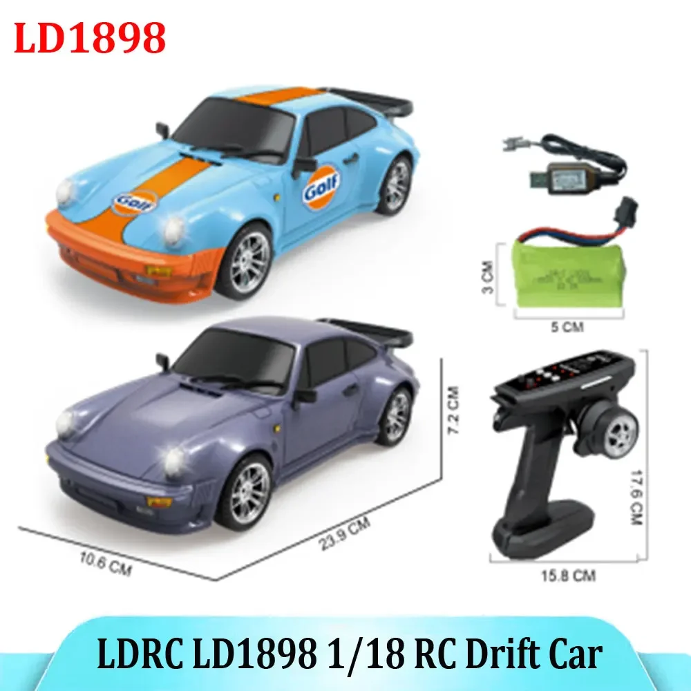 

LDRC масштаб 1/18 LD1898 Профессиональный радиоуправляемый дрифт-машина — GT 911, высокоскоростные гонки, пульт дистанционного управления, детская игрушка в подарок для мальчиков