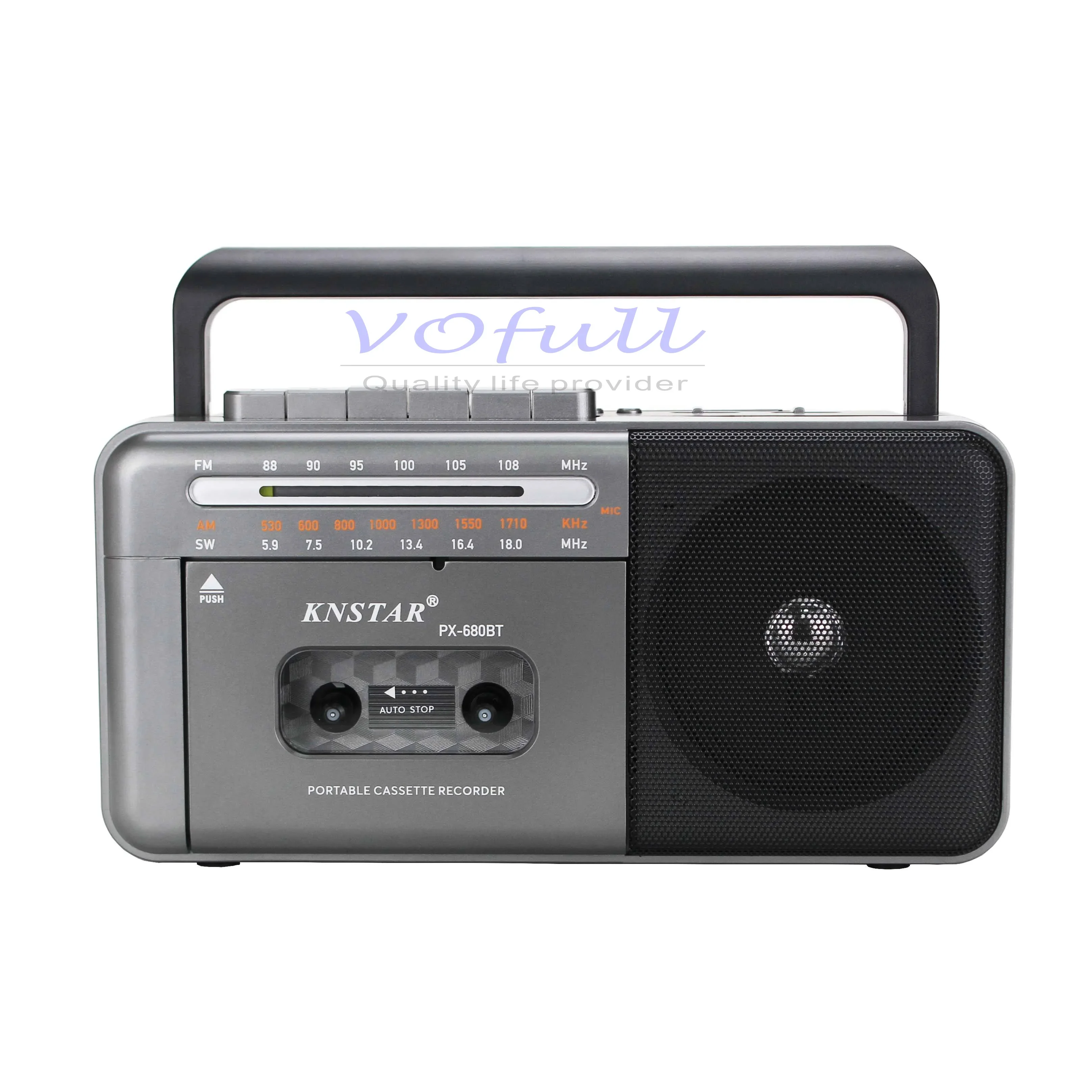 Lettore registratore a cassette wireless Vofull Radio AM FM SW Altoparlante portatile Radio