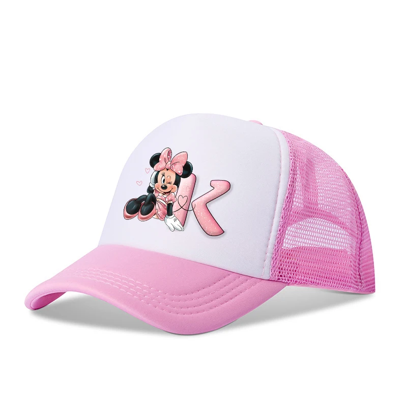 Mickey Mouse Women Baseball Cap Children Cartoon Minnie Mouse Hat Boy Girl Breathable Kid Hat HipHop NetCap Kawaii Toy Gift