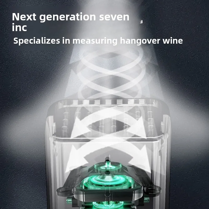 Portable Breathalyzer Alcohol Detector, High-Accuracy Drunk Driving Tester with Alarm & LCD Display