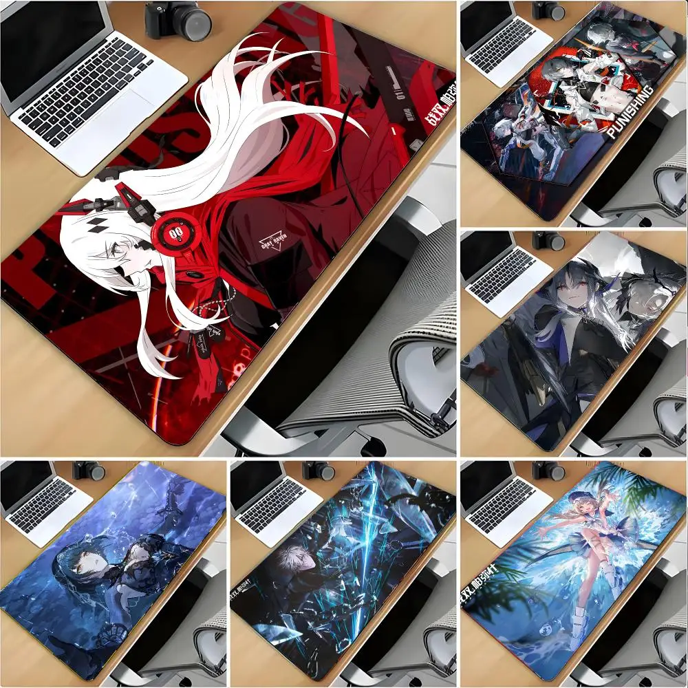 Action Game P-Punishing Gray Raven Mouse Pad Large Mouse Pad Desk Mat Non‑Slip Gaming Board Game Mat with Stitched Edges