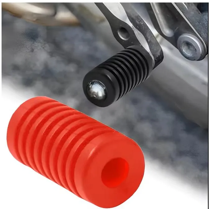 1 قطعة معدات الدرجات النارية العالمية رافعة تحول دواسة القدم وسادة غطاء مطاطي لياماها R1 R6 R7 MT09 لكاواساكي نينجا لهوندا #2