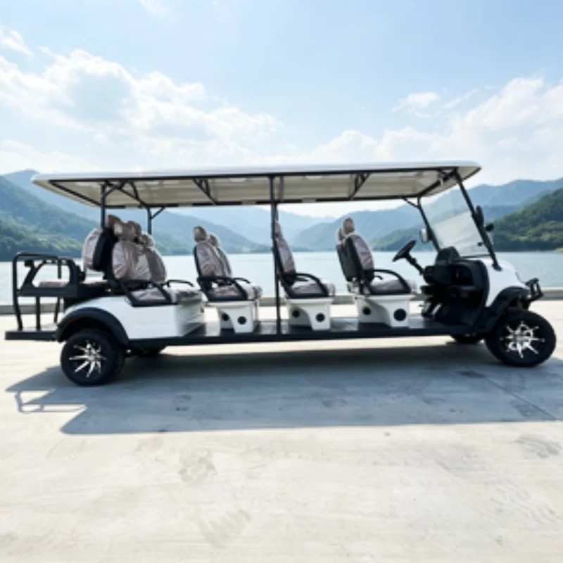 Dylante Custom Off-Road Hunting All-Terrain Electric Golf Cart 72V Lithium Golf Car Seat With Headrest With Bumper Off Road Tire