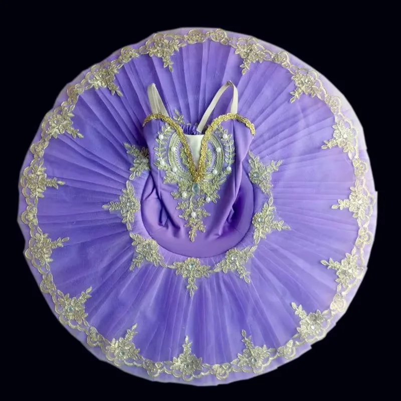 발레리나 발레 투투 어린이 소녀 성인 댄스 의류 어린이 팬케이크 투투 의상 레오타드 댄스 공연용 발레 드레스