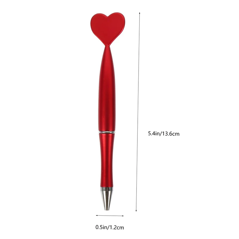 18Pcs Heart Shaped Ballpoint Pen Message Pens Multi-function Pen Cute Kids Pens Interesting Pen Heart-shaped Plastic Ball Pens