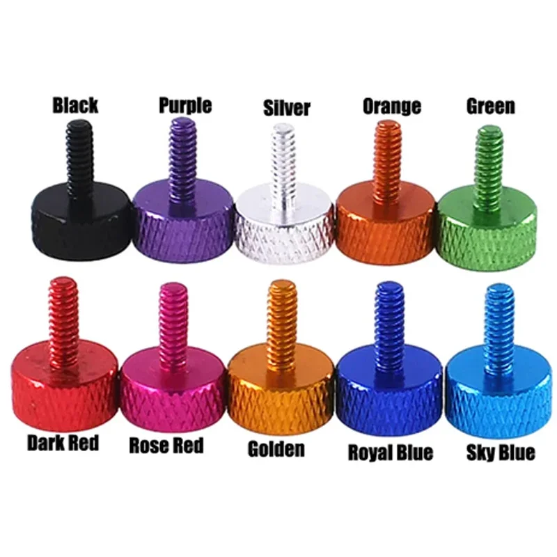 Colorful Thumbscrews 6#-32 Thread Length 10/12/16/20mm Color Thumb Screws Computer PC Case Motherboard Mounting Hard Drive Screw