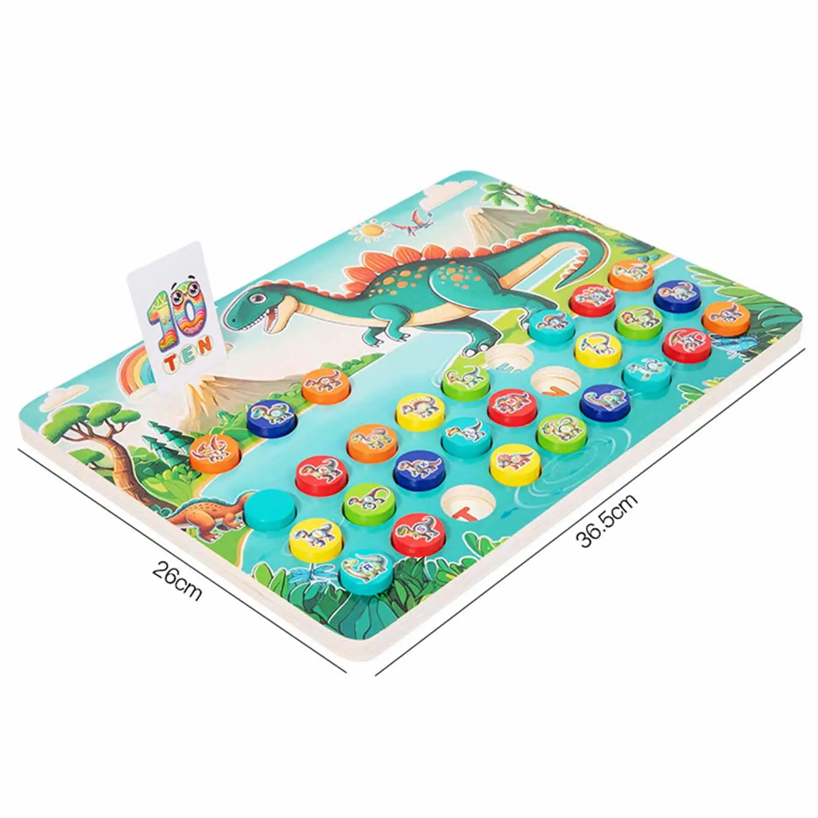 Jeu de correspondance de dinosaures en bois, motricité fine avec cartes d'orthographe, puzzles éducatifs, apprentissage précoce pour enfants, fête d'anniversaire