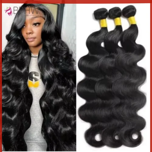 Extensiones de onda de agua de cabello humano 100% sin procesar, virgen cruda, Remy indio, 30 pulgadas, venta al por mayor, 1/3/4 Uds., pelo largo BPHW