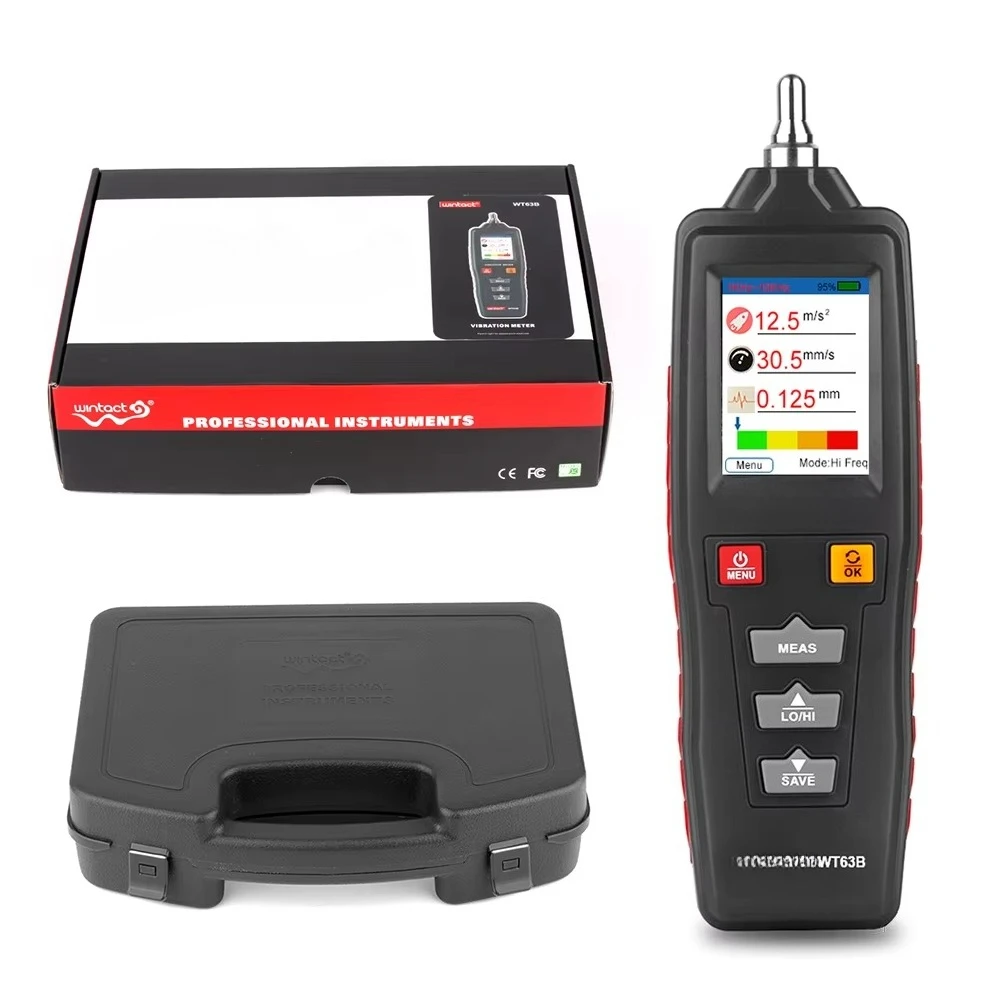 Vibration Analyzer Vibrator Analizador De Vibraciones Digital Vibration Meter Tester Handheld WT63B Medidor Vibraciones