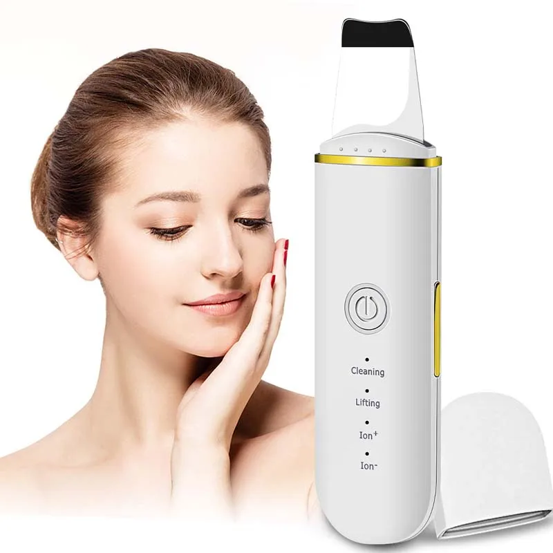 Tendance 2025 vente en gros visage ultrasons épurateur de peau Machine visage peau spatule points noirs dissolvant visage ascenseur peau épurateur