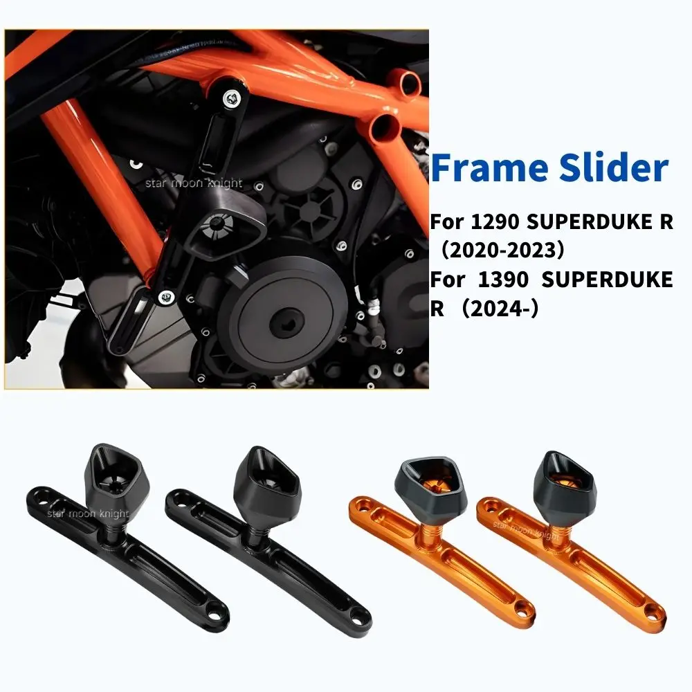 

Motorcycle Frame Crash Sliders For 1290 1390 SUPERDUKE R Super Duke R 2024- Aluminum Anti-shock Frame Slider Accessories