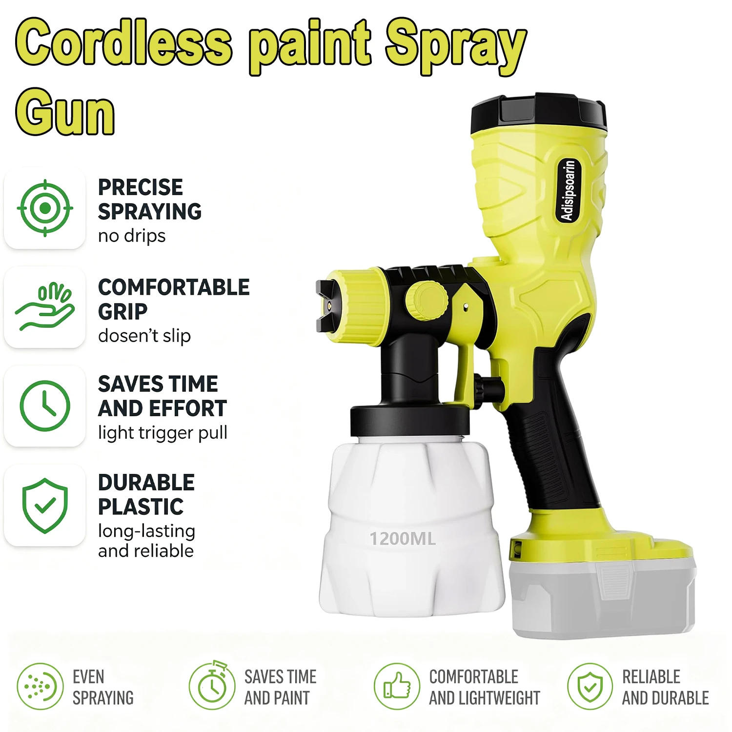 Home Security Gun - Pistol Semprot Cat Tanpa Kabel untuk