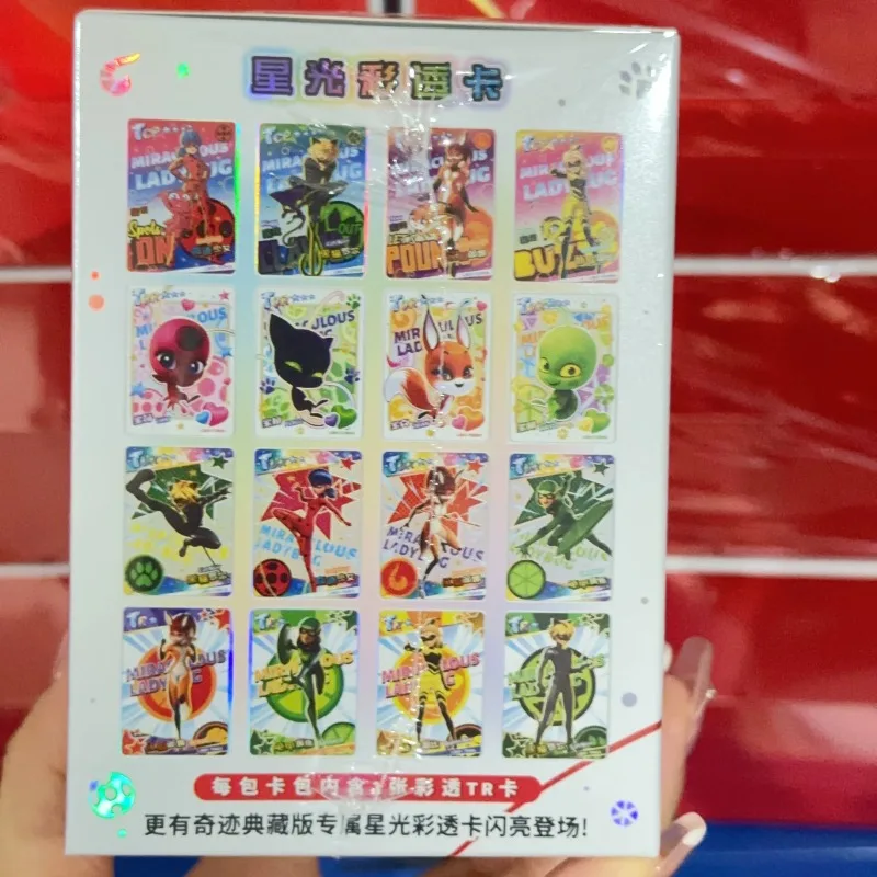 Miraculous Ladybug Figure Miracle Collection Ladybug Cat Noir Trading Card Character Art Style Collectible Card Toy